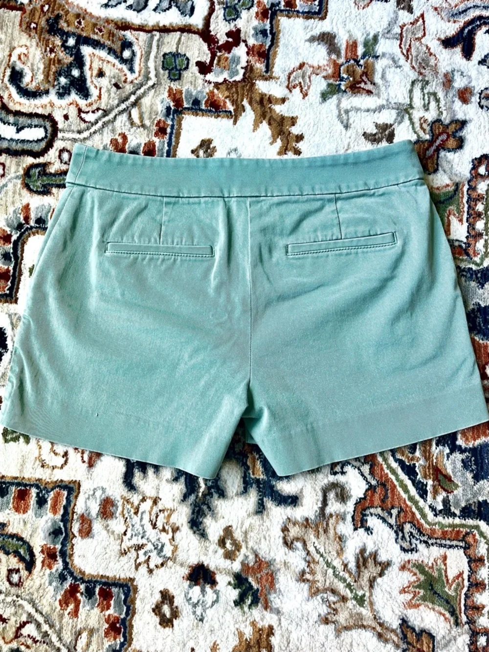 LOFT Shorts Light Green The Riviera Short Chino Pockets Women’s Size 2 - Picture 5 of 8